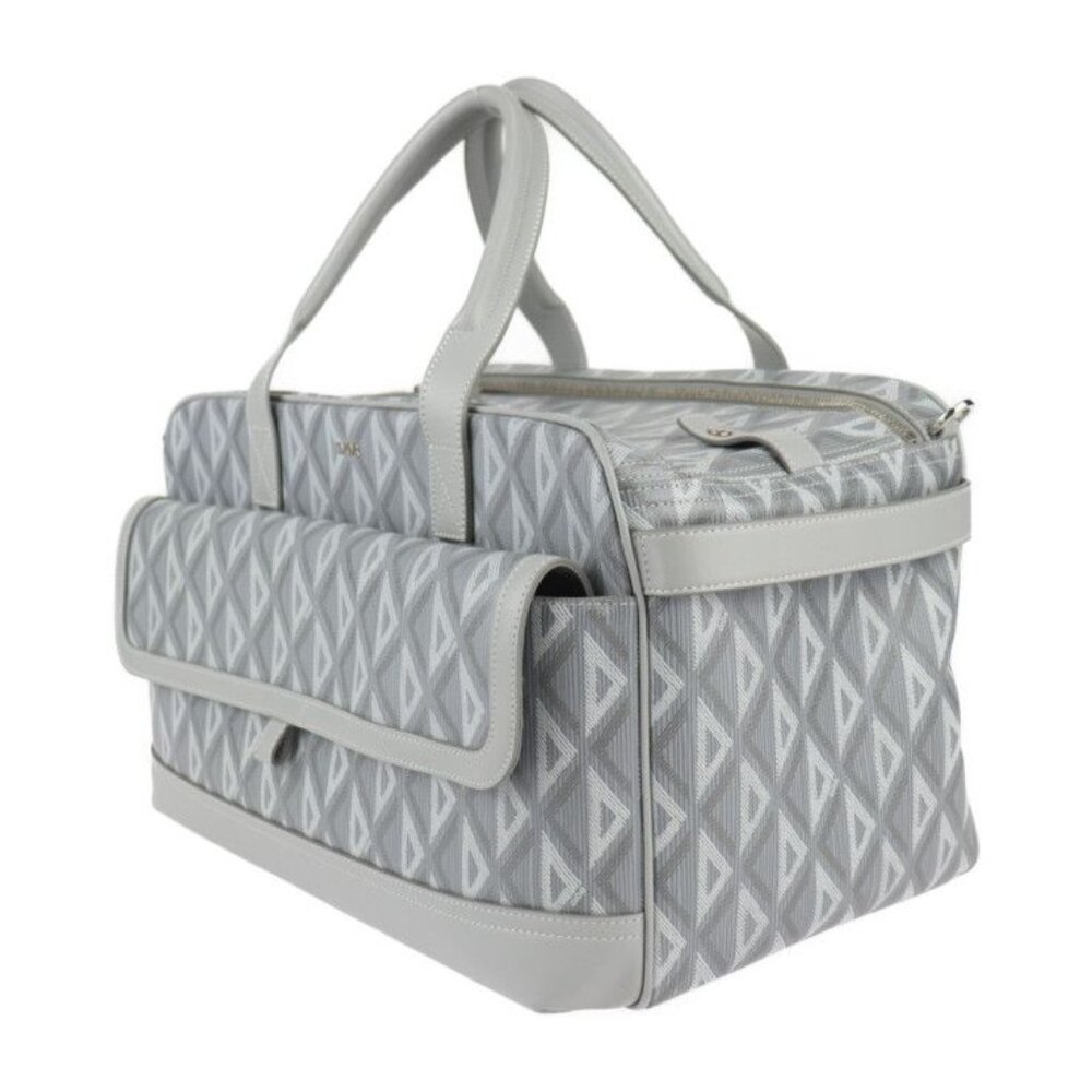Dior Hit The Road Pet Carry Bag Boston Bag 1 Cdp h42 E Leather Gray - Picture 2 of 10